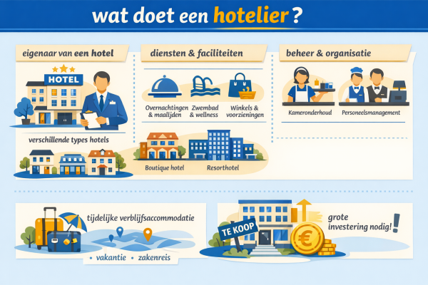 Alles over het beroep hotelier Wat doet een hotelier